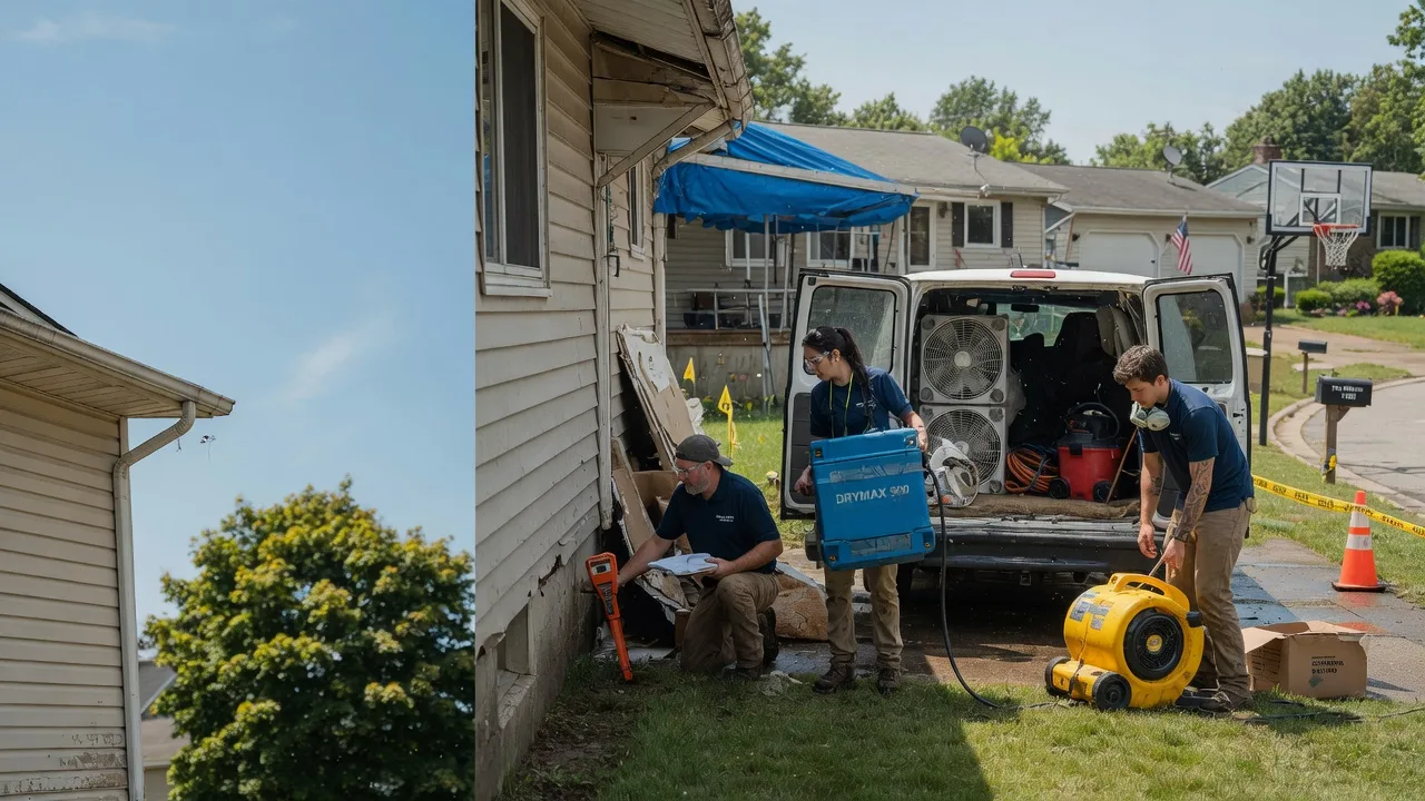 Ceiling Leak Cleanup in Weatherly, PA near me